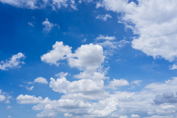 Fototapeta premium White cloud in the blue sky in sunny day.