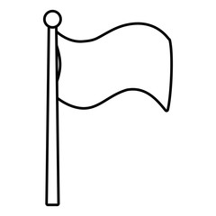 Isolated flag design vector illustrator