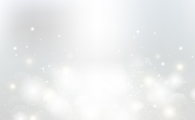 White abstract background, light rays silver sparkle vector illustration