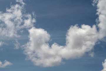 Cloud in bule sky for background and sky scape in thailand.