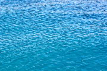 Fototapeta premium blue water aerial smooth background surface with small waves 