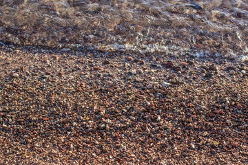 crushed stone waterfront  background photography 