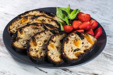 Sandwich from the traditional Ukrainian eco bread lost to taste without flavors, fillers and GMOs. Baked in the oven on the wood of fruit trees.