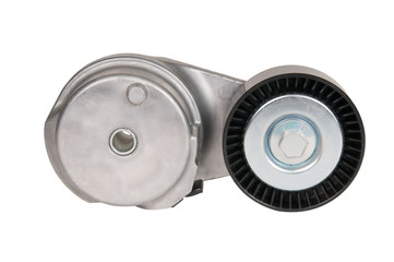 car belt tensioner with shallow depth 