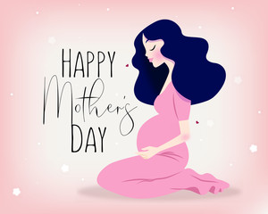 Happy Mother's Day Pregnant Girl