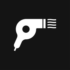 Hairdryer vector icon. Hair drying symbol, modern UI website symbol