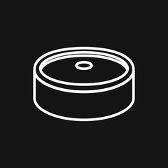 Dumbbell for gym icon, symbol for vector design