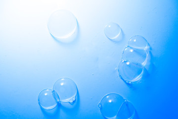 Obraz premium Beautiful abstract texture color white and blue purple bubbles background and wallpaper