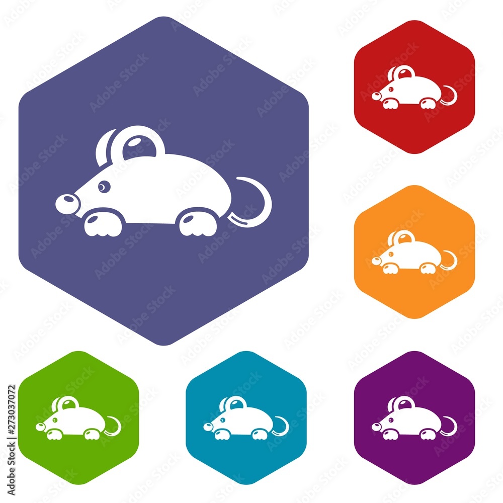 Poster mouse icon. simple illustration of mouse vector icon for web