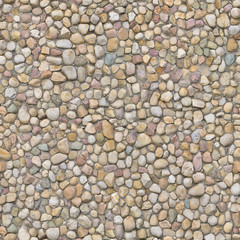 The wall is laid out according to the ancient method of cobblestone and stone