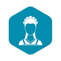 Maid icon in simple style on a white background vector illustration