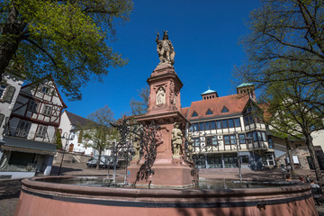 historic city bensheim in hesse germany