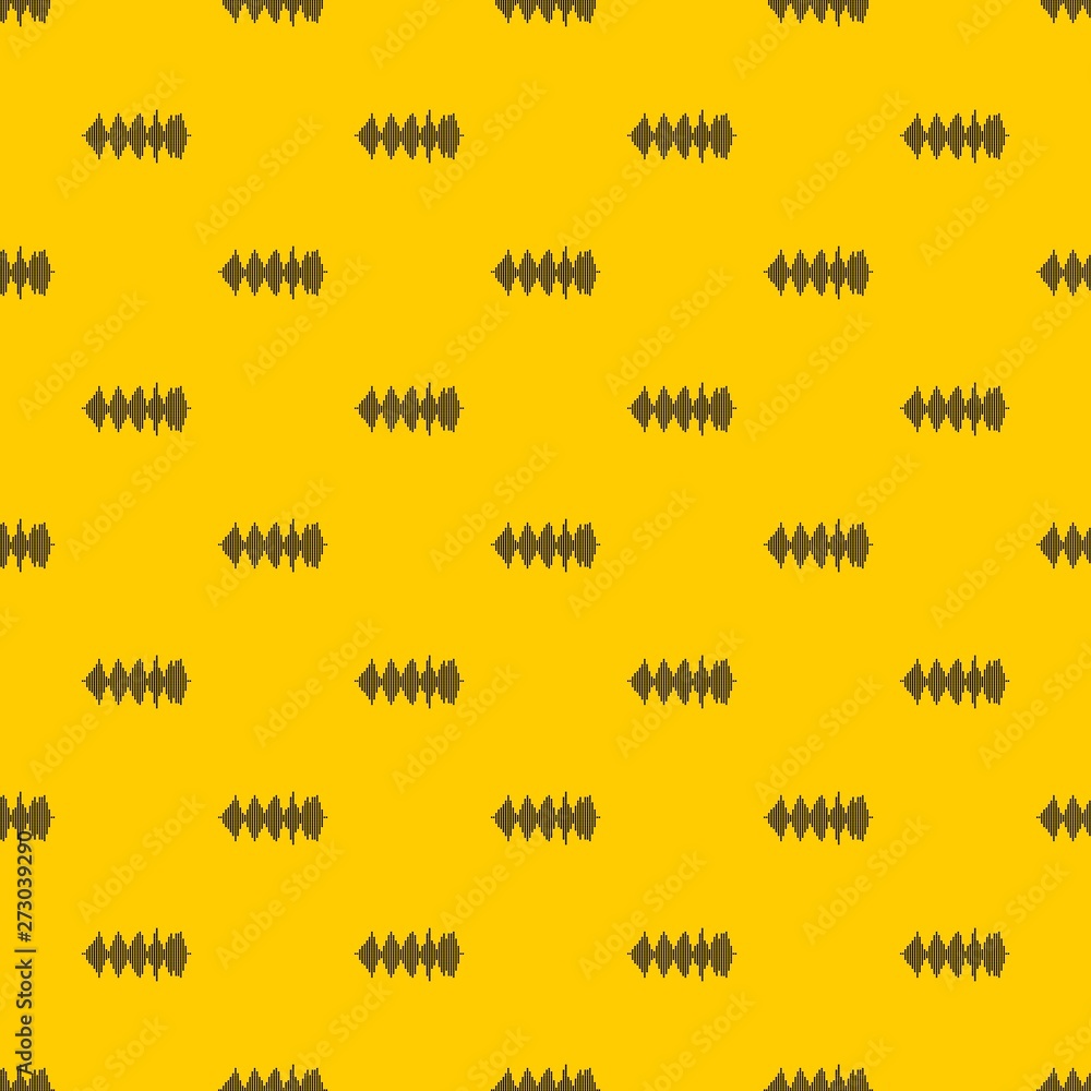 Aufkleber audio digital equalizer technology pattern seamless vector repeat geometric yellow for any design