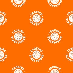 Black pepper pattern vector orange for any web design best