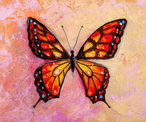 painting  butterfly in modern style.