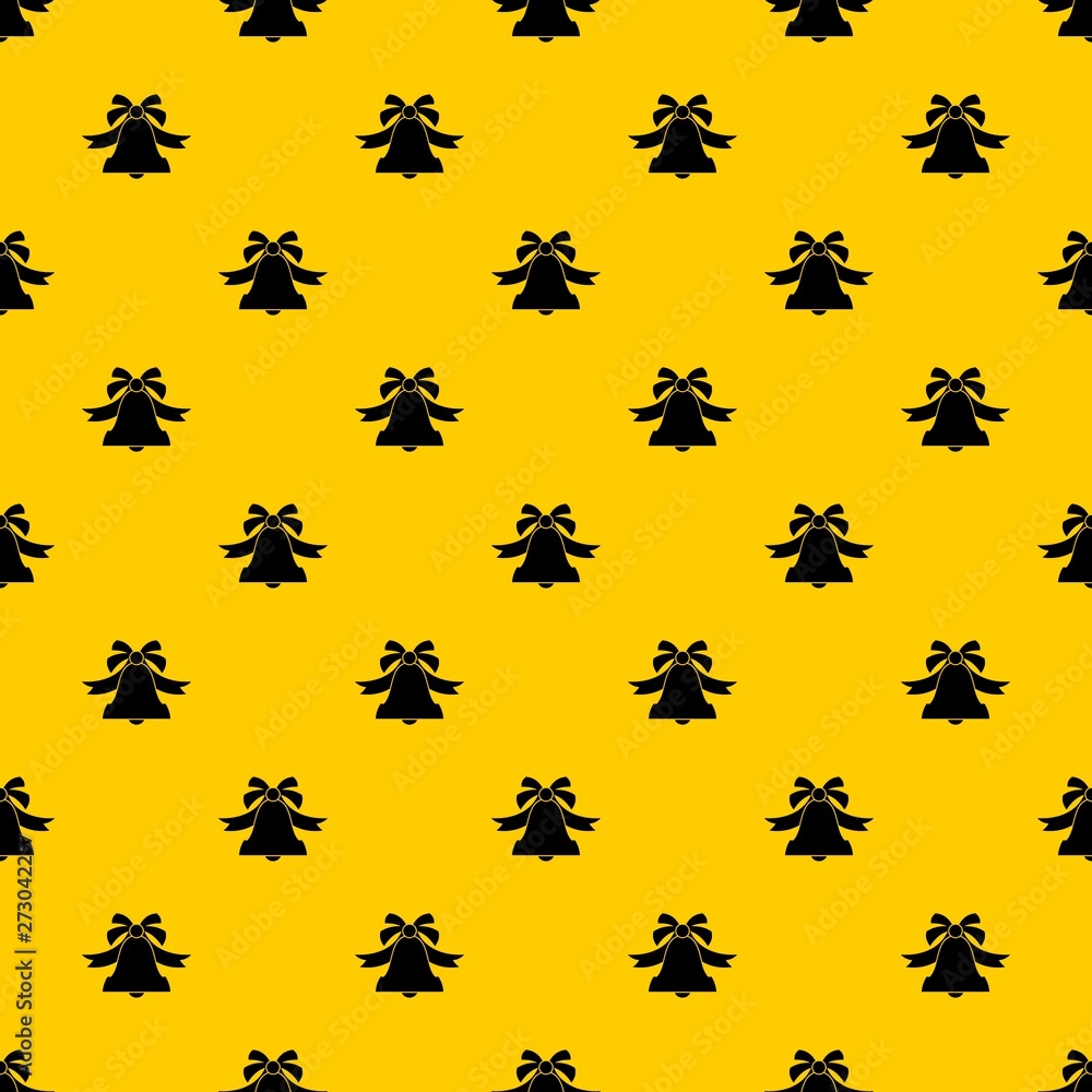 Poster bell pattern seamless vector repeat geometric yellow for any design