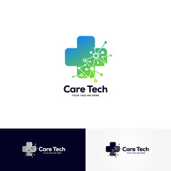 health tech logo designs template, healthcare logo designs	