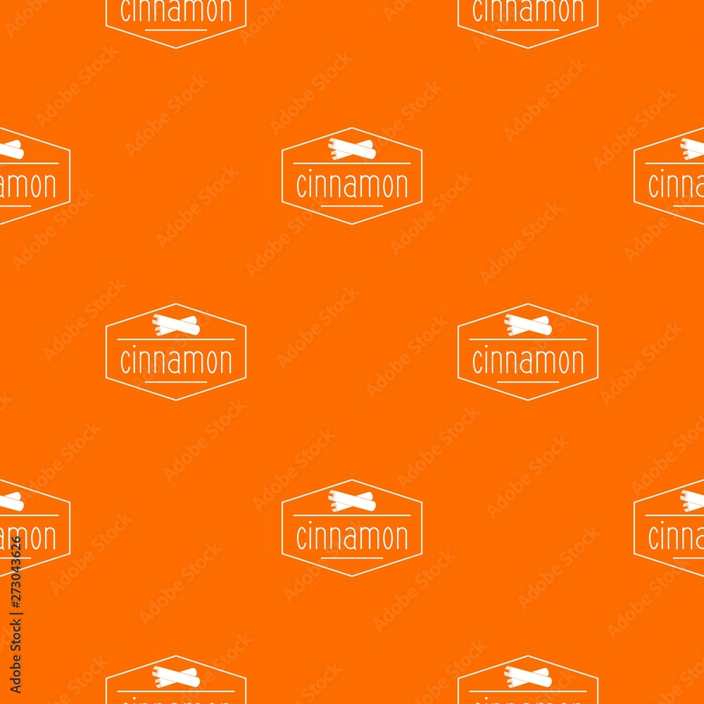Poster cinnamon pattern vector orange for any web design best