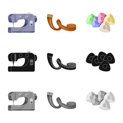 Vector illustration of craft and handcraft icon. Collection of craft and industry stock symbol for web.