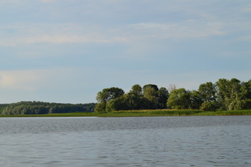 View from river to shore