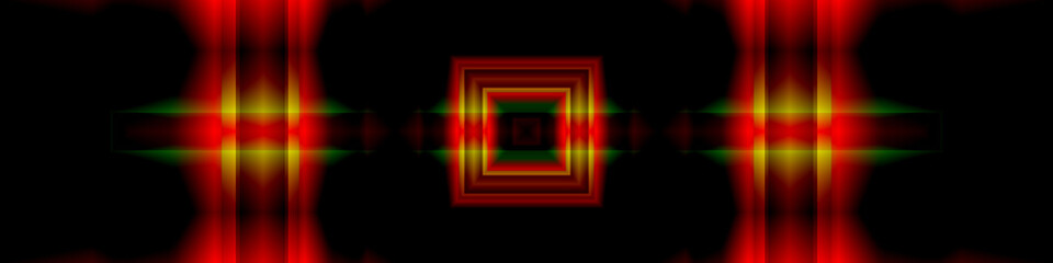 Digital Art, panoramic abstract three-dimensional objects with soft lighting, Germany