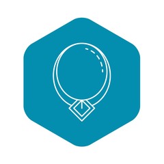 Obraz premium Gemstone necklace icon. Outline gemstone necklace vector icon for web design isolated on white background