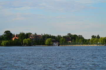 View from river to shore