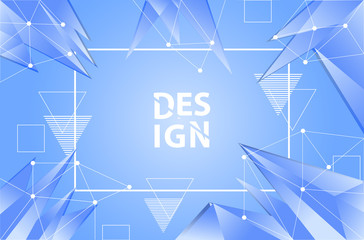 Geometric background vector, polygonal graphic, Minimal Texture, cover design, flyer template, banner, web page, book cover, advertisement, printing template