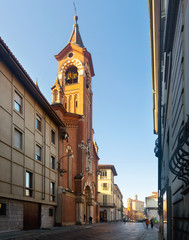 Fototapeta na wymiar Historical architecture of Asti in Italy