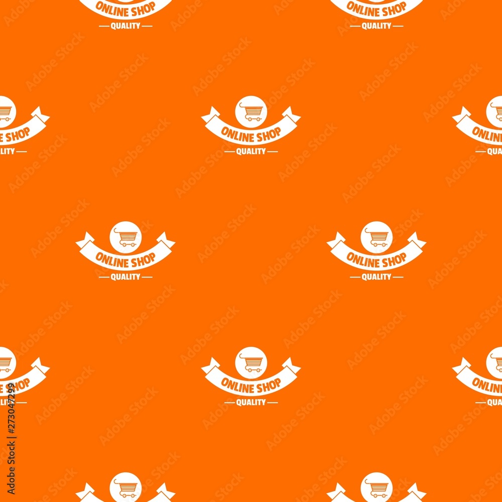 Poster quality shop pattern vector orange for any web design best