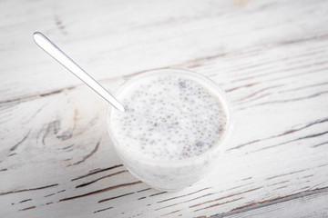 chia seeds and yogurt image