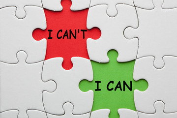 Fototapeta premium I Can't and I Can