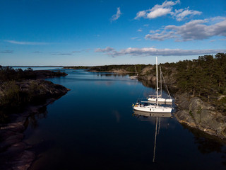 Fototapeta na wymiar Stockholm archipelago. Drone photography 
