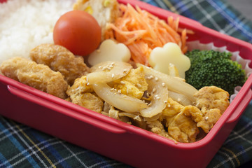  チキンフライのお弁当　japanese lunch box