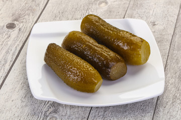 Pickled homemade cucumbers