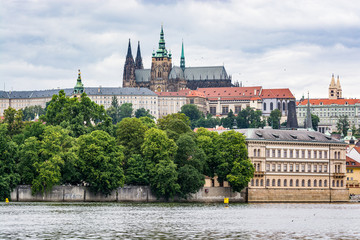 Prague Castle and St. Vitus Cathedral in Czech Republic