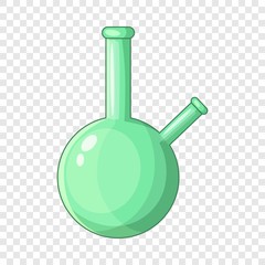 Chemical beaker icon. Cartoon illustration of chemical beaker vector icon for web