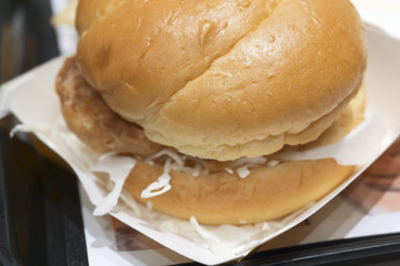 ファーストフード　ハンバーガー 