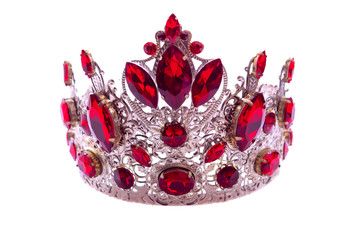 Crown diadem on a white background
