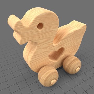 Wooden duck toy