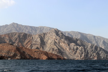 Fototapeta na wymiar péninsule de Musandam à Khasab