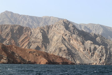 Fototapeta na wymiar péninsule de Musandam à Khasab