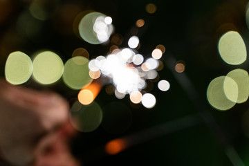 Christmas background bokeh lights