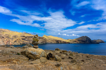 Fototapeta na wymiar East coast of Madeira island. Ponta de Sao Lourenco