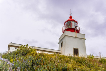 Beautiful view of the Farol da Ponta de Sao Jorge lighthouse on Madeira