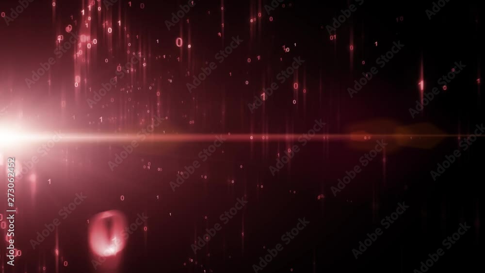 Poster artistic red computer network cyberspace background.