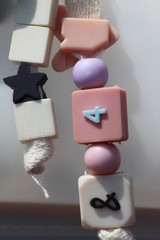 marshmallows on white background