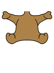 teddy bär bärchen kuscheltier sitzender körper ohne kopf clipart comic cartoon design cool lustig mann junge