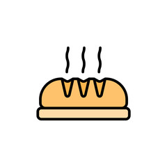 Bread vector icon sign symbol