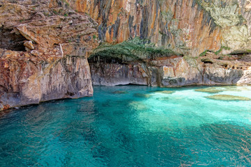 Sailboat off the coast of Sardinia - Italy